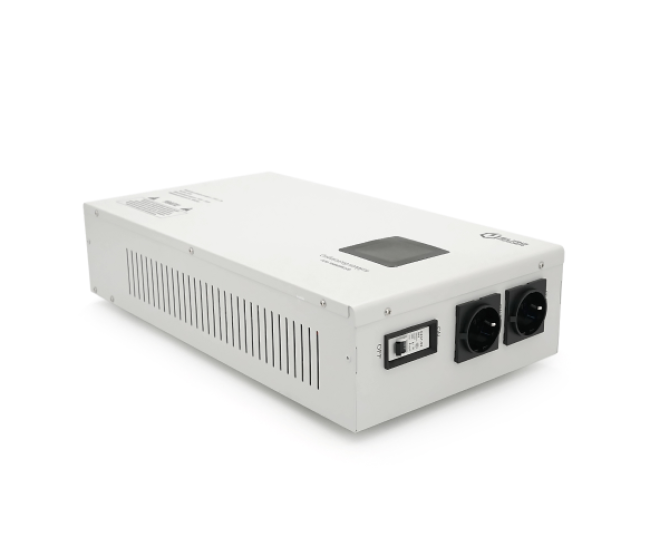 Стабилизатор напряжения релейный настенного монтажа Europower SLIM-10000SBR LED, 10KVA 9000W