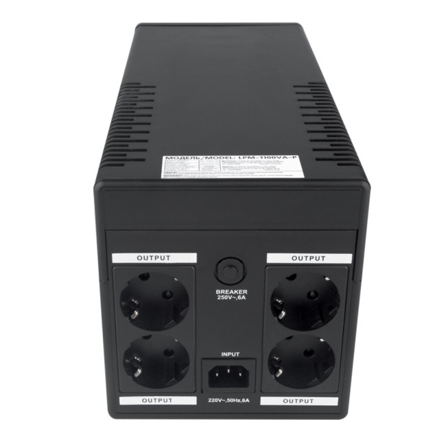 Джерело безперебійного живлення (ДБЖ) LPM-1100VA-P (770Вт)