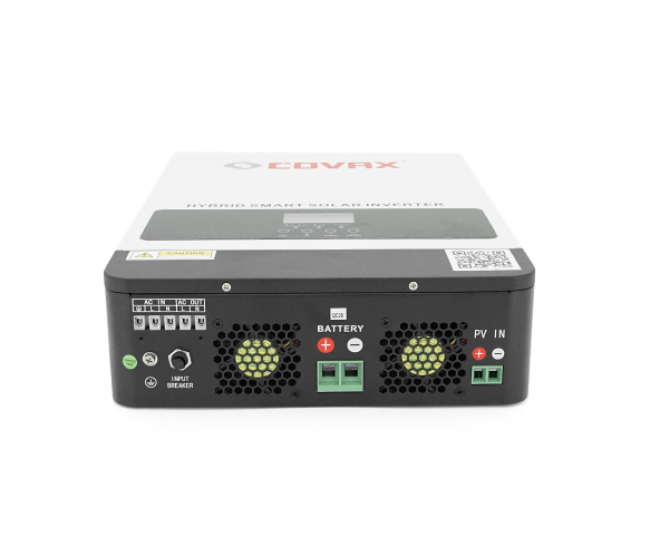 Гибридный инвертор COVAX CV-PS-2200-12V, 2200VA1800W, 12V, ток заряда 0-60A, 170-280V, MPPT (80А, 55-450 Vdc)