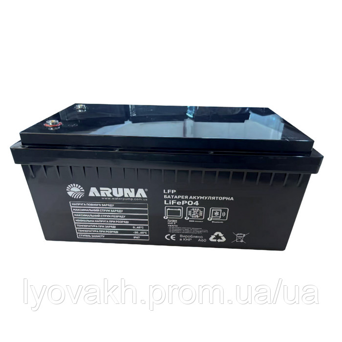 Батарея аккумуляторная LFP300-12,8B (3840Wh, BMS) ”ARUNA”